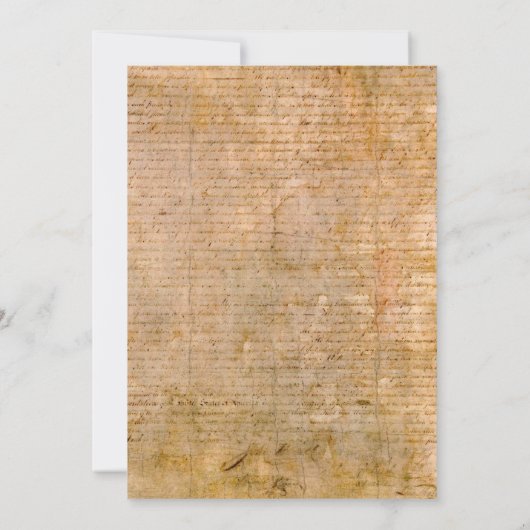 VS Declaration Independence Amazing Parchment Kaart (Achterkant)