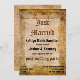 VS Declaration Independence Amazing Parchment Kaart