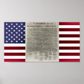 VS Declaration Independence Flag Poster (Voorkant)