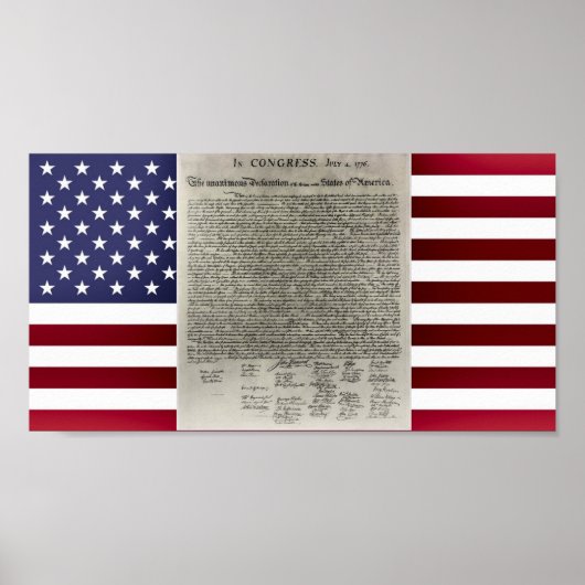VS Declaration Independence Flag Poster (Voorkant)