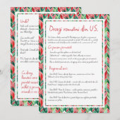 VS diaspora Masa de Craciun Uitnodiging (Voorkant / Achterkant)