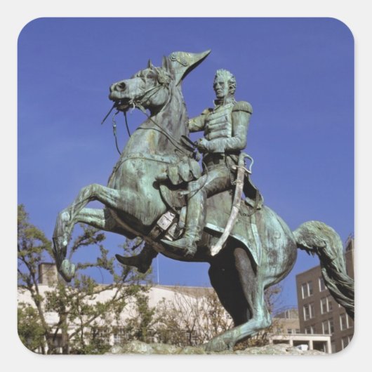 VS, District of Columbia. Het triumfant, Vierkante Sticker (Voorkant)