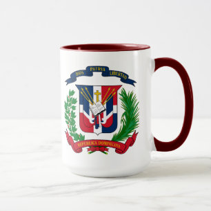 VS Dominicaanse Republiek Hart vlaggen Hispanic Mok