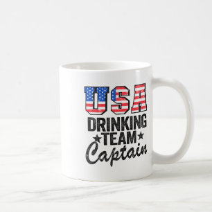 VS Drink team kapitein Amerikaanse vlag 4e jul Koffiemok
