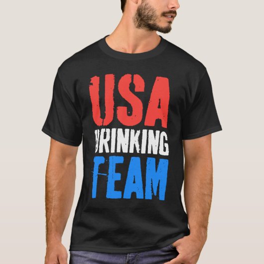VS Drink team op 4 juli T-shirt (Voorkant)