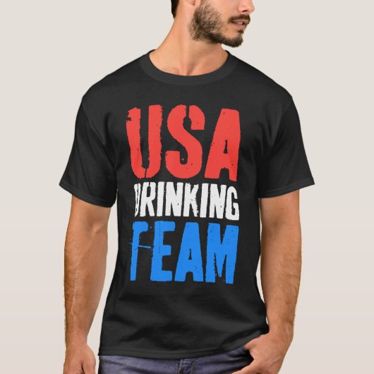 VS Drink team op 4 juli T-shirt (Voorkant)