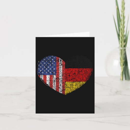 VS Duitsland Hart - Dubbele nationaliteit Kaart (Voorkant)