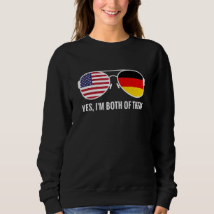 VS Duitsland Vlag Zonnebril Duitse Amerikanen Trui
