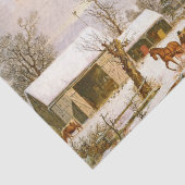 VS Durrie Winter in Country Horse Sleigh Tissuepapier (Detail)