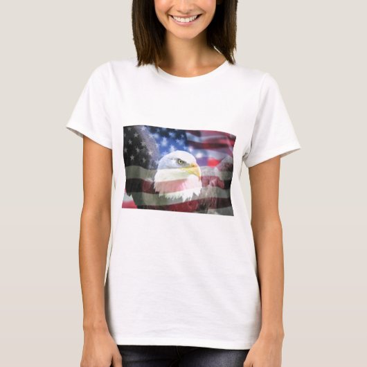 VS Eagle en vlag T-shirt (Voorkant)