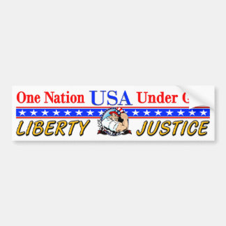 VS - één natie onder God Bumpersticker