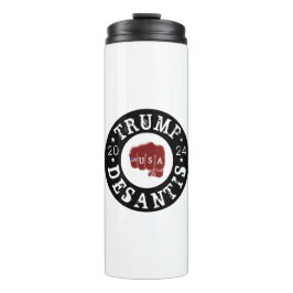 VS Eerste Tattoo Trump DeSantis 2024 Thermosbeker