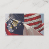 VS en Georgia Flags Visitekaartje (Achterkant)