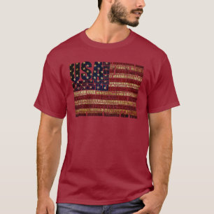VS en hun federale staten in sterren en strepen T-shirt