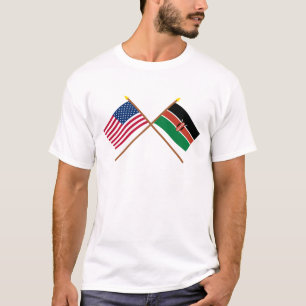 VS en Kenia Crossed Flags T-shirt