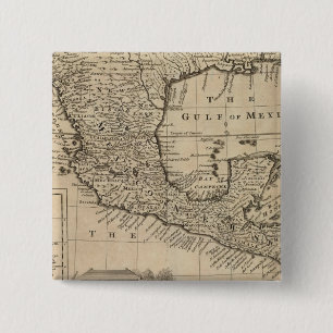VS en Mexico Vierkante Button 5,1 Cm