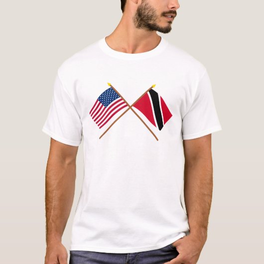 VS- en Trinidad- en Tobago-vlaggen T-shirt (Voorkant)