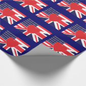 VS- en UK Love Wrapping Paper Cadeaupapier (Hoek)