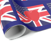VS- en UK Love Wrapping Paper Cadeaupapier (Rol Hoek)