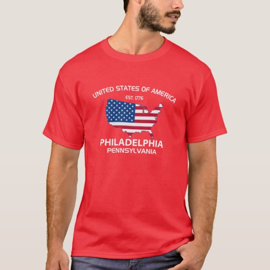 VS EST. PHILADELPHIA PENNSYLVANIA T-SHIRT (Voorkant)