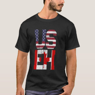 VS EU - Amerika Canada Vlag T-shirt