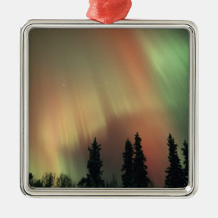VS, Fairbanks gebied, Centraal Alaska, Aurora 3 Metalen Ornament
