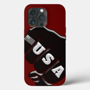 VS Fist Bump met Amerikaanse vlag Case-Mate iPhone Case