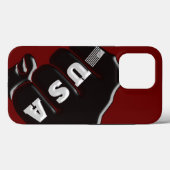 VS Fist Bump met Amerikaanse vlag Case-Mate iPhone Case (Achterkant (horizontaal))