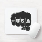 VS Fist Bump met Amerikaanse vlag Muismat (Met muis)