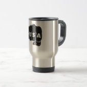 VS Fist Bump met Amerikaanse vlag Reisbeker (Voorkant rechts)
