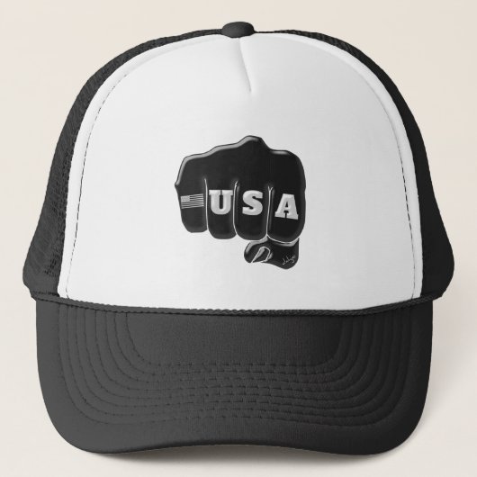 VS Fist Bump met Amerikaanse vlag Trucker Pet (Voorkant)