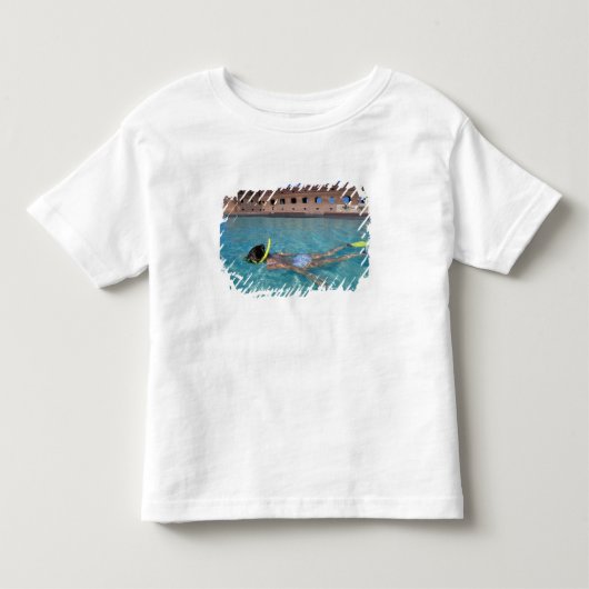 VS, FL, Florida Keys, Fort Jefferson, 1846, Kinder Shirts (Voorkant)