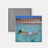 VS, FL, Florida Keys, Fort Jefferson, 1846, Magneet (Voorkant / Achterkant)