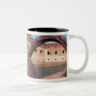 VS, FL, Florida Keys, Fort Jefferson, 1846, Tweekleurige Koffiemok
