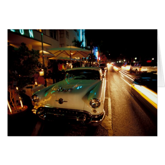 VS, FL, Miami, South Beach 's nachts. 2 (Voorkant Horizontaal)
