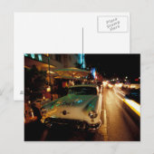 VS, FL, Miami, South Beach 's nachts. 2 Briefkaart (Voorkant / Achterkant)