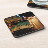 VS, FL, Miami, South Beach 's nachts. 2 Drankjes Onderzetter (Linkerzijde)