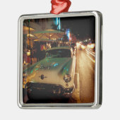 VS, FL, Miami, South Beach 's nachts. 2 Metalen Ornament (Links)