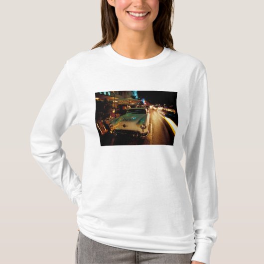 VS, FL, Miami, South Beach 's nachts. 2 T-shirt (Voorkant)