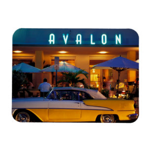 VS, FL, Miami, South Beach 's nachts. Magneet