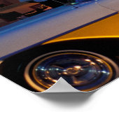 VS, FL, Miami, South Beach 's nachts. Poster (Hoek)