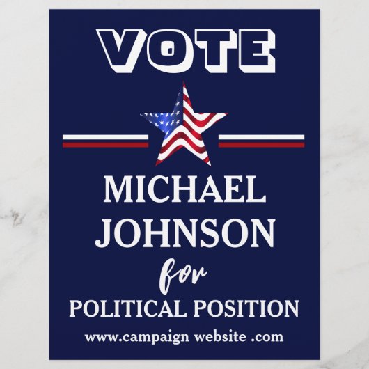 VS Flag Campaign Political Flyer (Voorkant)