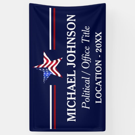 VS Flag Campaign Political Spandoek (Verticaal)