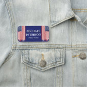 VS FLAG Dripping Paint Politieke Campaign Naamplaatje (In situ)