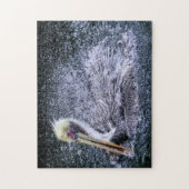 VS, Florida. Bruine Pelikaan Legpuzzel (Verticaal)