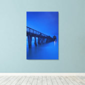 VS, Florida, Golfkust, Naples, Naples Pier Canvas Afdruk (Insitu (Houten vloer))