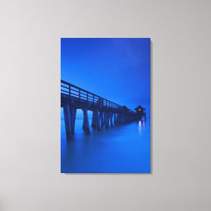VS, Florida, Golfkust, Naples, Naples Pier Canvas Afdruk