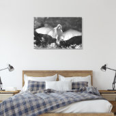 VS, Florida, Grote Zilverreiger (Ardea alba) infra Canvas Afdruk (Insitu (Slaapkamer))