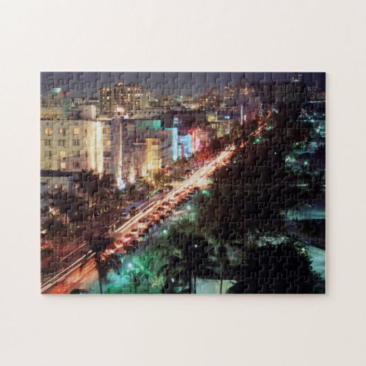 VS, Florida, Miami Beach, Ocean Drive, Art Deco 2 Legpuzzel (Horizontaal)
