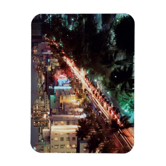VS, Florida, Miami Beach, Ocean Drive, Art Deco 2 Magneet (Verticaal)